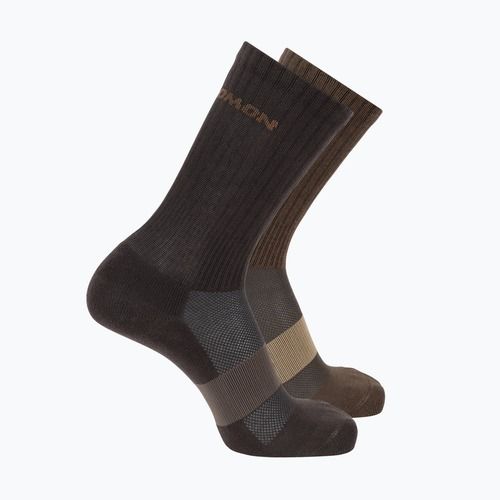 Ponožky Salomon Evasion Crew 2 párov dark earth/walnut