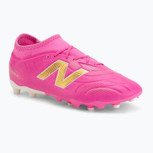 Detské kopačky New Balance Tekela Team V5 pink heat/metallic gold/pink satin