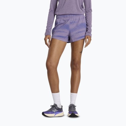 Dámske bežecké šortky New Balance RC Printed 3" candided violet