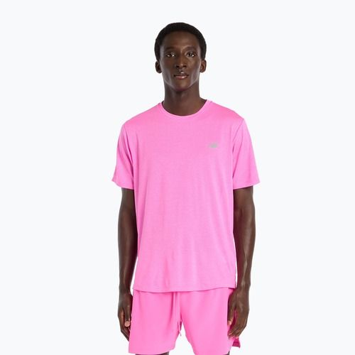 Pánske tričko New Balance Athletics Run pink heat heather