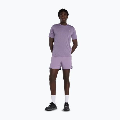 Pánske tričko New Balance Athletics Run candied violet heather