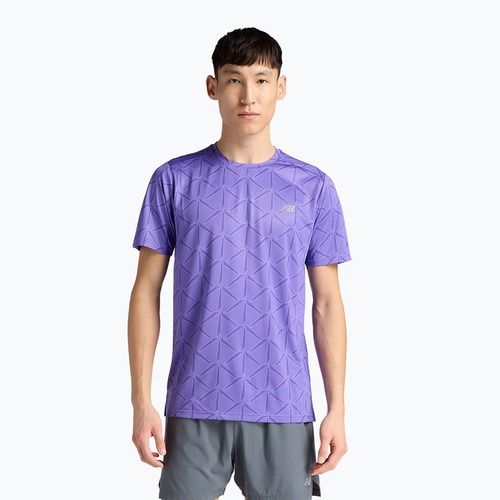Pánske tričko New Balance Essentials Printed T electric purple