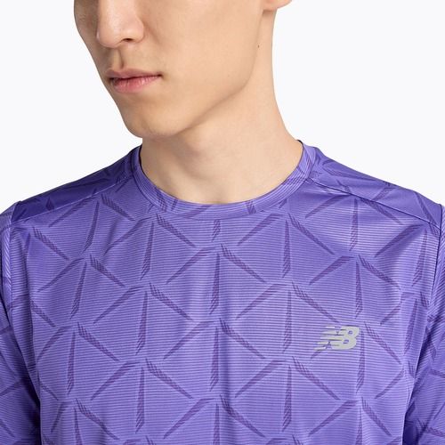 Pánske tričko New Balance Essentials Printed T electric purple