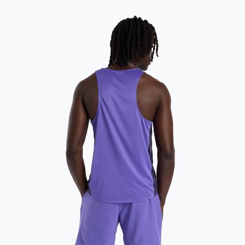 Pánske bežecké tričko New Balance Viz-Tech Singlet electric purple