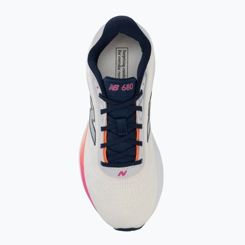 Dámske bežecké topánky New Balance Fresh Foam 680's V9 sea salt/tangerine heat/pink heat