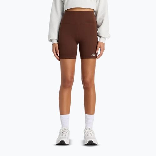 Dámske šortky New Balance Harmony High Rise pumpernickel