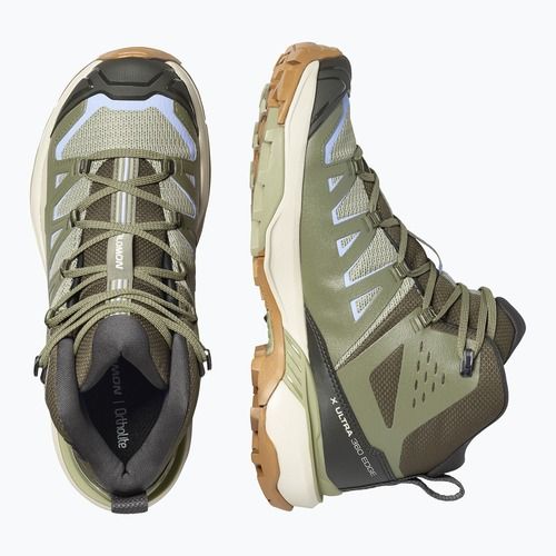 Dámske trekingové topánky Salomon X Ultra 360 Edge Mid GTX tea/deep lichen green