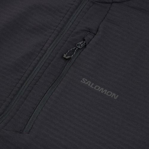 Dámska fleecová mikina Salomon Lightwarm Full Zip deep black