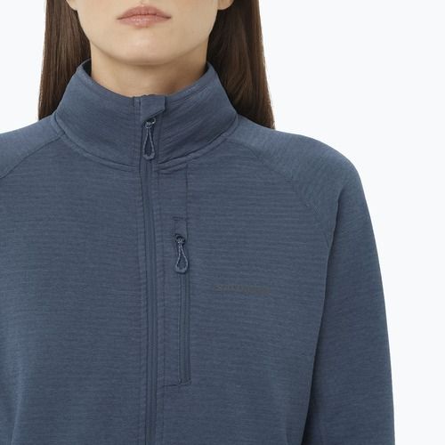 Dámska fleecová mikina Salomon Lightwarm Full Zip blue nights