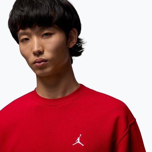 Pánska mikina Jordan Brooklyn Fleece Crew gym red/white