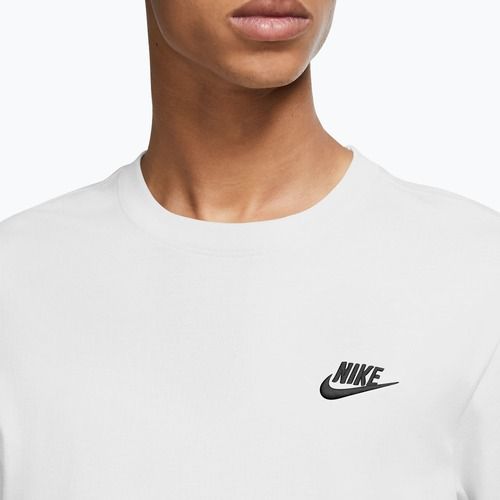 Pánske tričko longsleeve Nike Sportswear Club white/black
