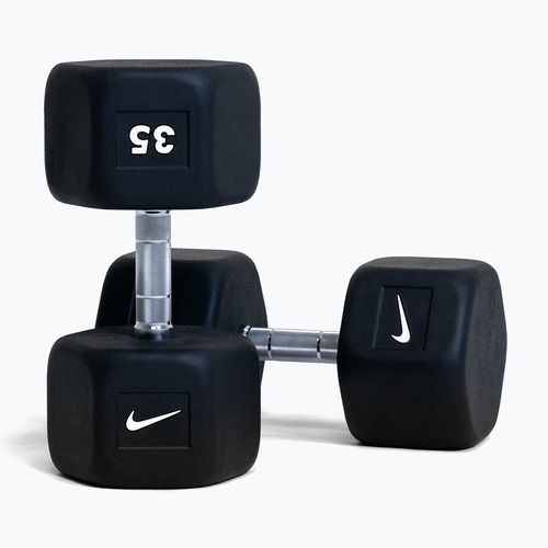 Pogumovaná činka Nike Strength Hex Dumbbell 35 kg black/white