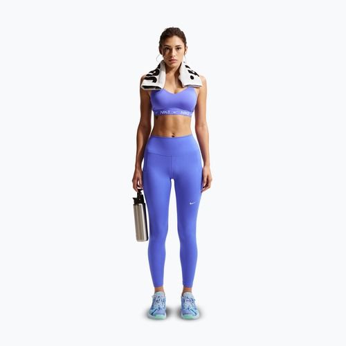 Dámske tréningové legíny Nike One High-Waisted 7/8 sapphire/white