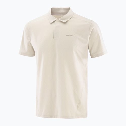 Pánske polo tričko Salomon Trackline Polo silver cloud