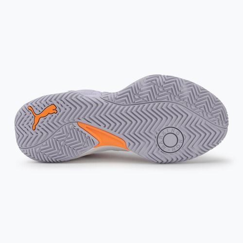 Dámske hádzanárske topánky PUMA Solarstrike 4 puma white/heat fire/lilac crush berry