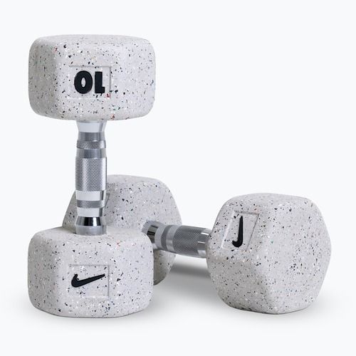 Činky Nike Strength Grind Hex Dumbbell 2 x 10 kg wolf grey
