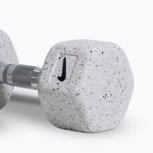 Činky Nike Strength Grind Hex Dumbbell 2 x 10 kg wolf grey