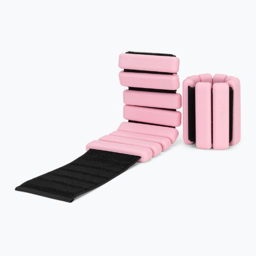 Závažia na členky a zápästia XTREXO SCULPT 2 x 1.5 kg ružová