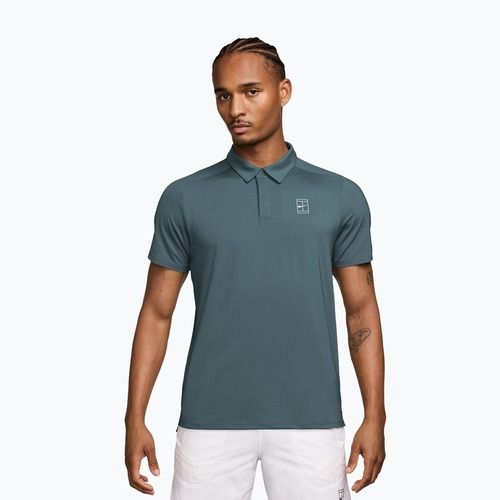 Pánske tenisové tričko Nike Court Dri-Fit Advantage mineral slate/white