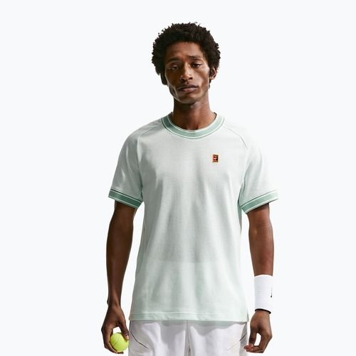 Pánske tenisové tričko Nike Court Heritage barely green