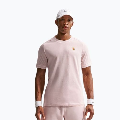 Pánske tenisové tričko Nike Court Heritage silt red