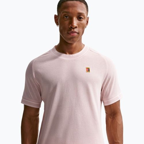 Pánske tenisové tričko Nike Court Heritage silt red