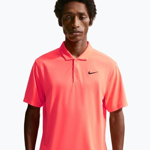 Pánske tenisové tričko Nike Court Dri-Fit Polo Solid hot lava/black
