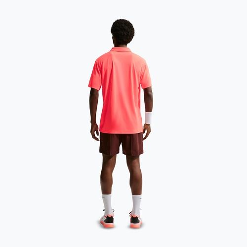 Pánske tenisové tričko Nike Court Dri-Fit Polo Solid hot lava/black
