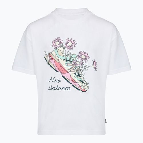 Detská súprava New Balance Floral Shoe Graphic Tee and Legging nb bright white
