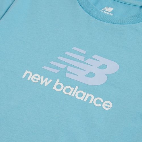 Detské tričko New Balance Jersey Stacked Logo Tee taffy blue