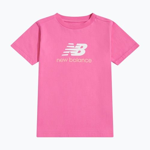 Detské tričko New Balance Jersey Stacked Logo Tee pink satin