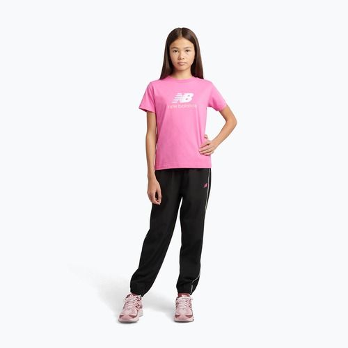 Detské tričko New Balance Jersey Stacked Logo Tee pink satin