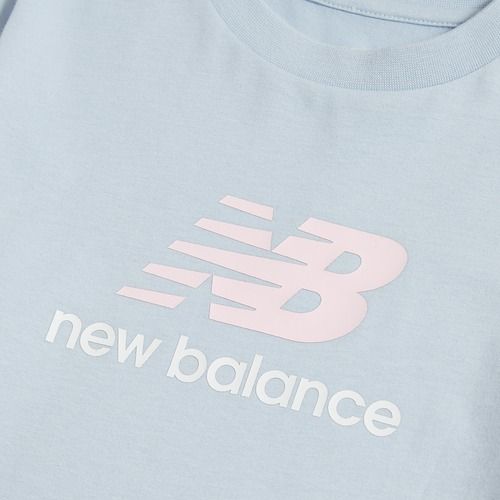 Detské tričko New Balance Jersey Stacked Logo Tee oxford blue