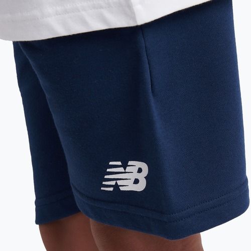 Detská súprava New Balance Stacked Logo Tee & FT Short nb bright white