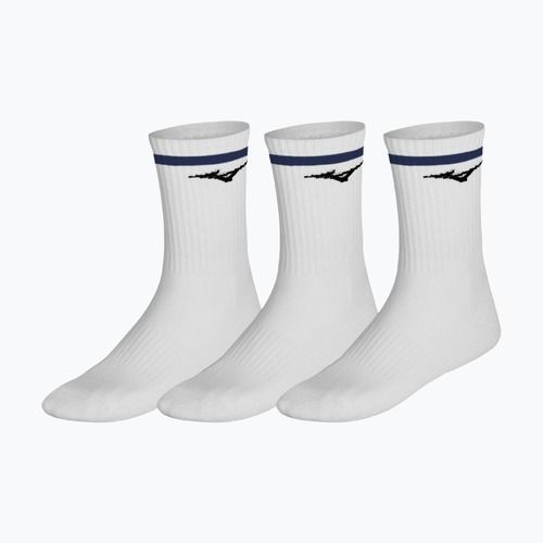 Ponožky Mizuno Training With Line 3 pairs white/estate blue