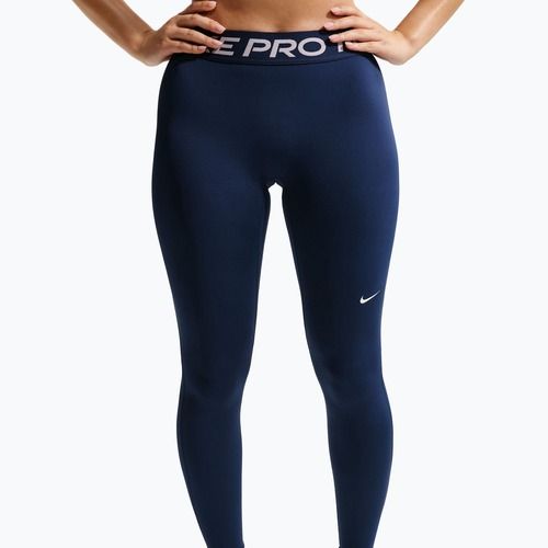 Dámske legíny Nike Pro Mid-Rise Full midnight navy/white