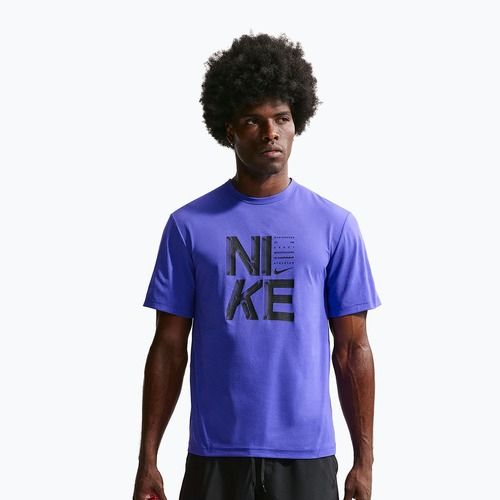Pánske tréningové tričko Nike Hyverse Dri-Fit Persian violet/black