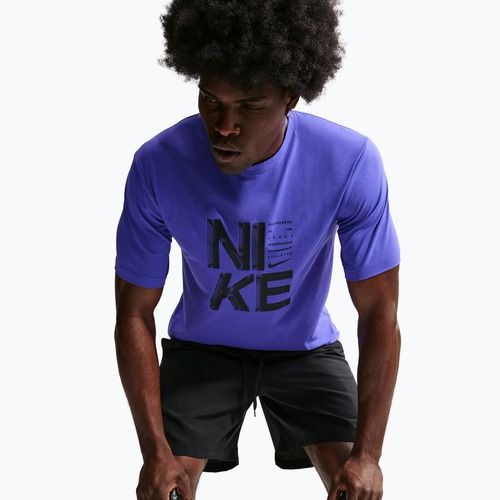 Pánske tréningové tričko Nike Hyverse Dri-Fit Persian violet/black