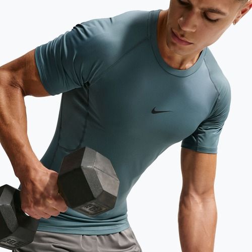 Pánske tréningové tričko Nike Pro Dri-Fit Tight Fitness mineral slate/black