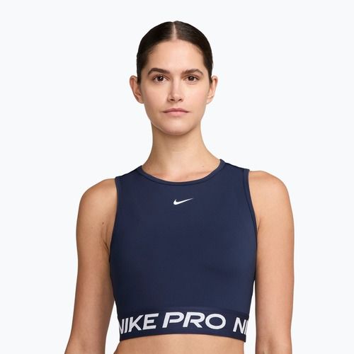 Dámske tréningové tielko Nike Pro Dri-Fit midnight navy/white