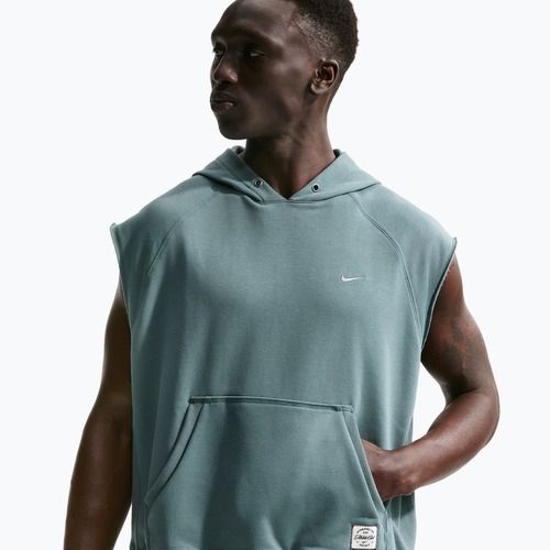 Pánska tréningová mikina Nike Athletic Club Dri-Fit Sleeveless Hoodie mineral slate/mineral slate
