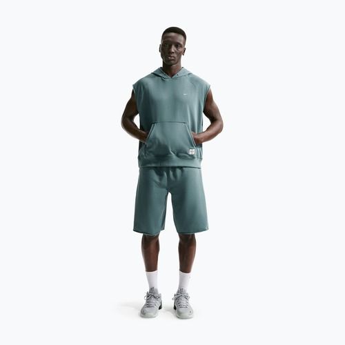 Pánska tréningová mikina Nike Athletic Club Dri-Fit Sleeveless Hoodie mineral slate/mineral slate