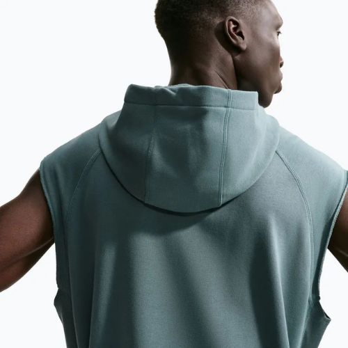 Pánska tréningová mikina Nike Athletic Club Dri-Fit Sleeveless Hoodie mineral slate/mineral slate