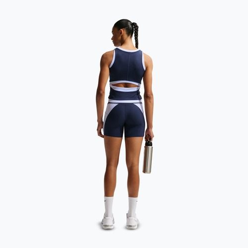 Dámske tréningové tričko Nike One Dri-Fit midnight navy/hydrogen blue/white