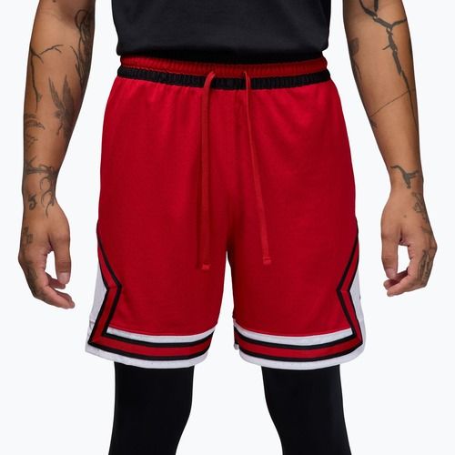 Pánske basketbalové šortky Jordan Mesh Diamond 4" gym red/white/black