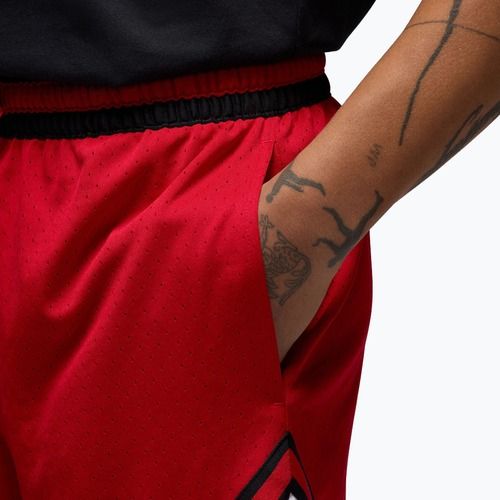 Pánske basketbalové šortky Jordan Mesh Diamond 4" gym red/white/black