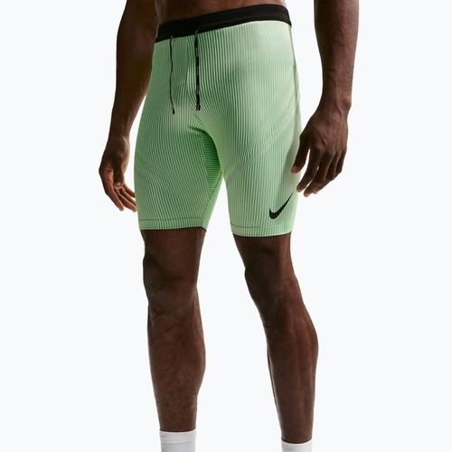 Pánske tréningové legíny Nike AeroSwift Dri-Fit ADV 1/2 Tights lime blast/steam/light silver/black