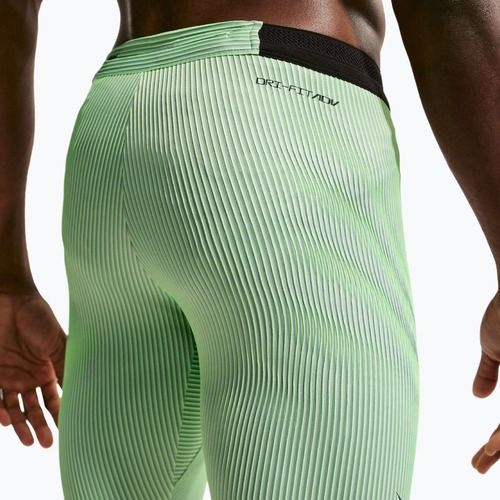 Pánske tréningové legíny Nike AeroSwift Dri-Fit ADV 1/2 Tights lime blast/steam/light silver/black