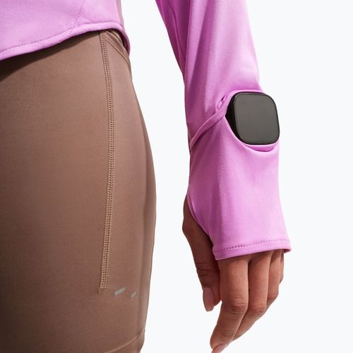 Dámska bežecká mikina Nike Swift Dri-FIT UV 1/4-Zip light magenta