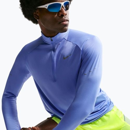 Pánska bežecká mikina Nike Stride 1/4 Zip Dri-Fit royal pulse